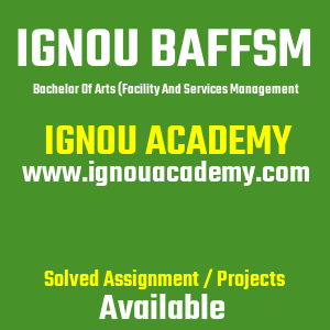 IGNOU BAFFSM SOLVED ASSIGNMENT 2026